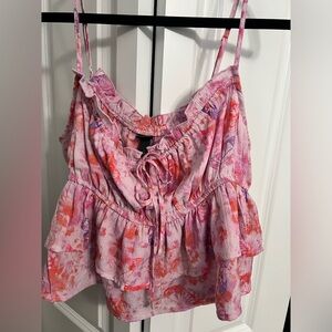 Butterfly flowy crop